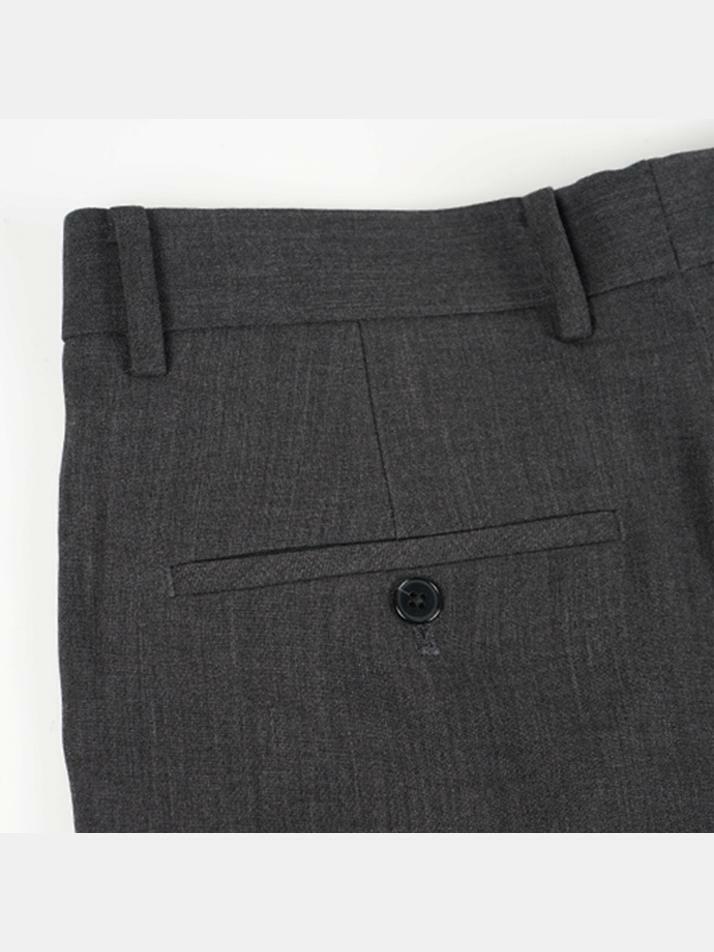 [birbante] 벨티드 투턱 슬랙스 - 차콜