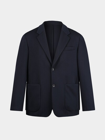 [birbante] 컴포트 스트레치 셋업 블레이저 자켓 - 다크 네이비