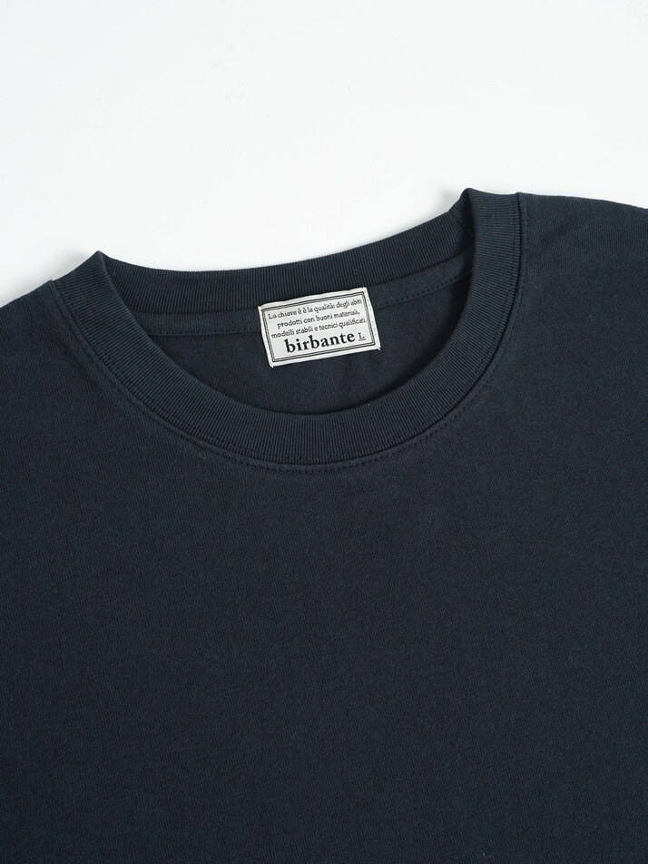 [birbante] 그라데이션 롱슬리브 티셔츠 - 다크 네이비