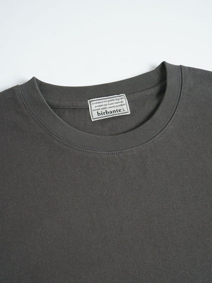 [birbante] 그라데이션 롱슬리브 티셔츠 - 다크 그레이
