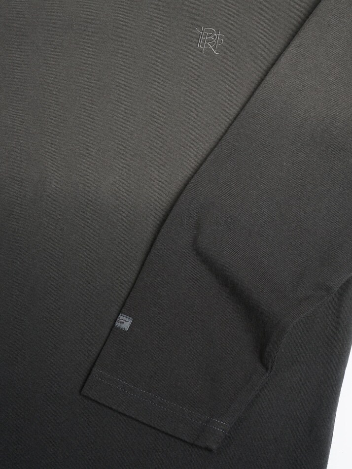 [birbante] 그라데이션 롱슬리브 티셔츠 - 다크 그레이