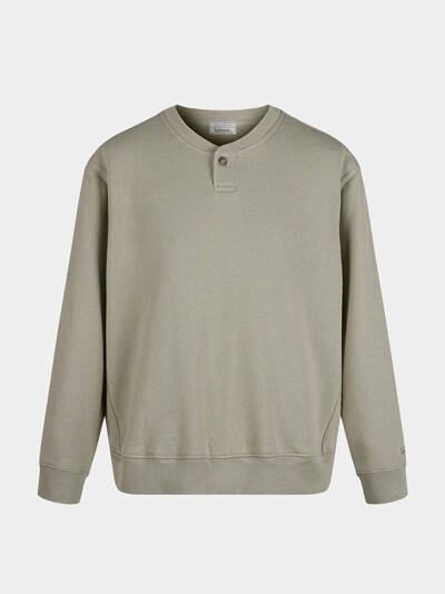 [birbante] 원버튼 헨리넥 맨투맨 - 옥스포드 베이지