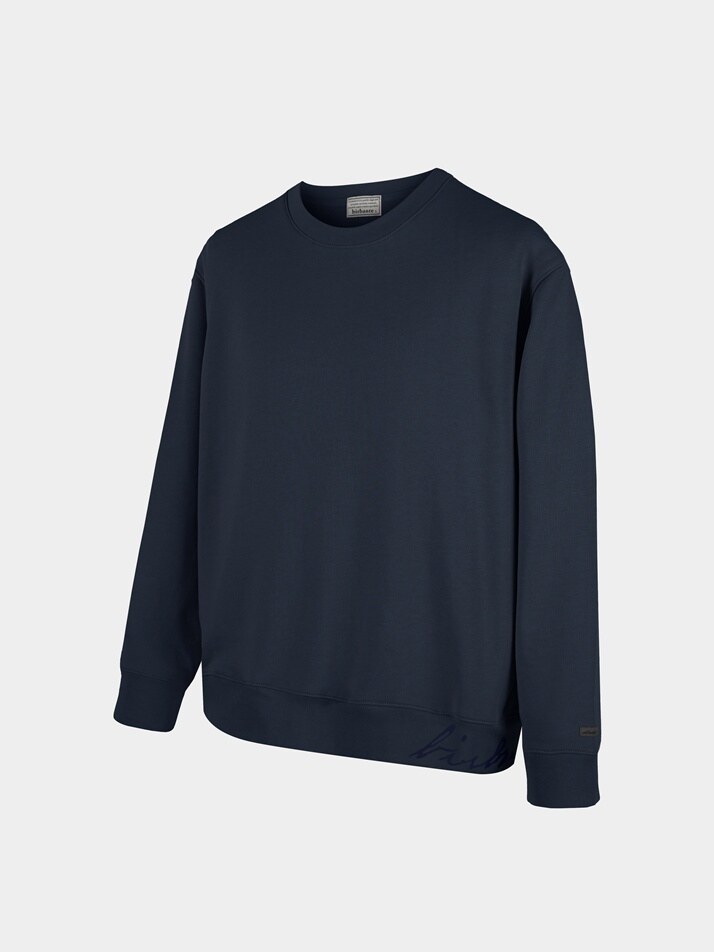 [birbante] 시그니처 크루넥 맨투맨 - 다크 네이비