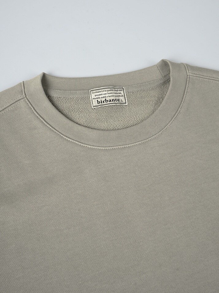 [birbante] 시그니처 크루넥 맨투맨 - 옥스포드 베이지