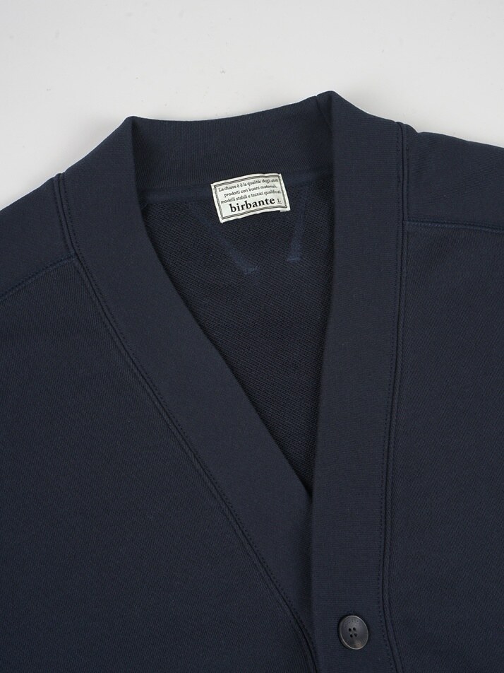 [birbante]  브이넥 스웨트 가디건 - 다크 네이비