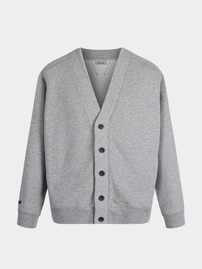 [birbante]  브이넥 스웨트 가디건 - 멜란지