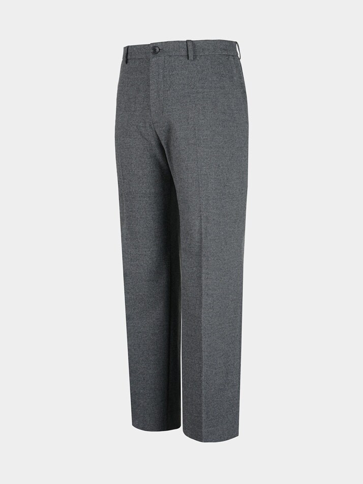 [birbante] 웜 스판 사이드 밴딩 슬랙스 - 그레이