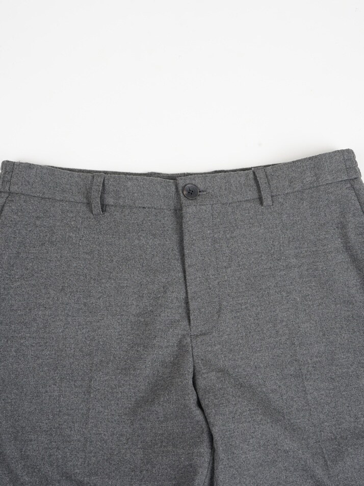 [birbante] 웜 스판 사이드 밴딩 슬랙스 - 그레이