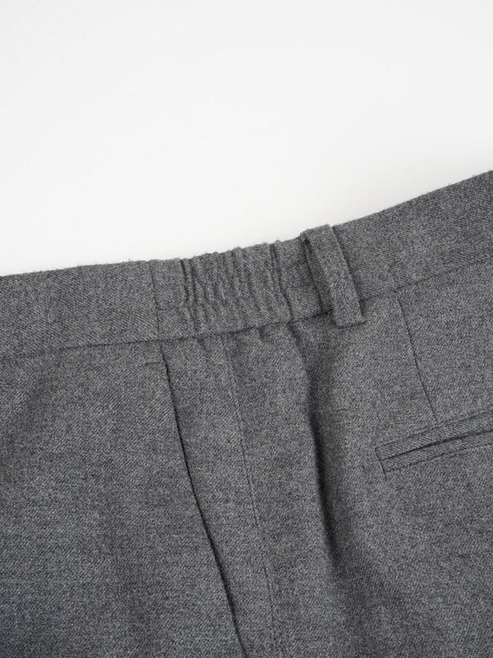 [birbante] 웜 스판 사이드 밴딩 슬랙스 - 그레이