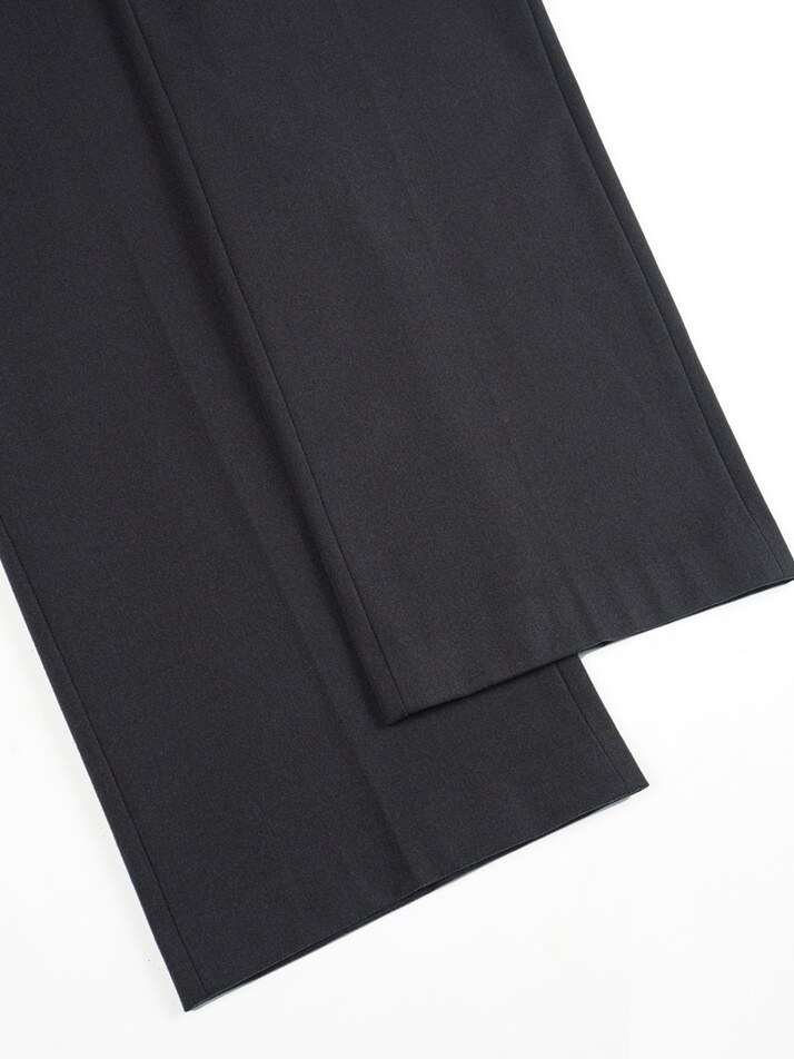 [birbante] 웜 스판 히든 밴딩 슬랙스 - 다크 그레이