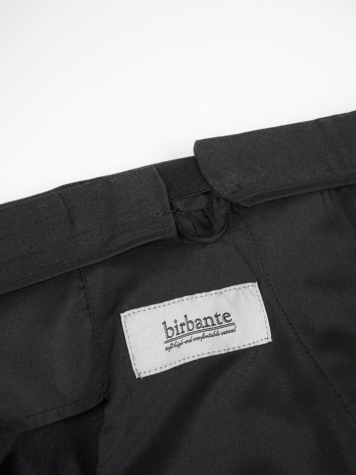 [birbante] 웜 스판 히든 밴딩 슬랙스 - 다크 그레이