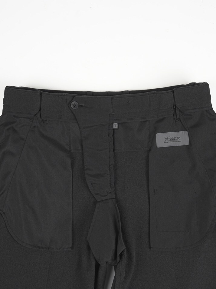 [birbante] 웜 스판 히든 밴딩 슬랙스 - 다크 그레이