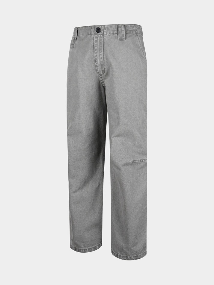 [birbante] 가먼트워싱 다트 트윌 치노 팬츠 - 그레이