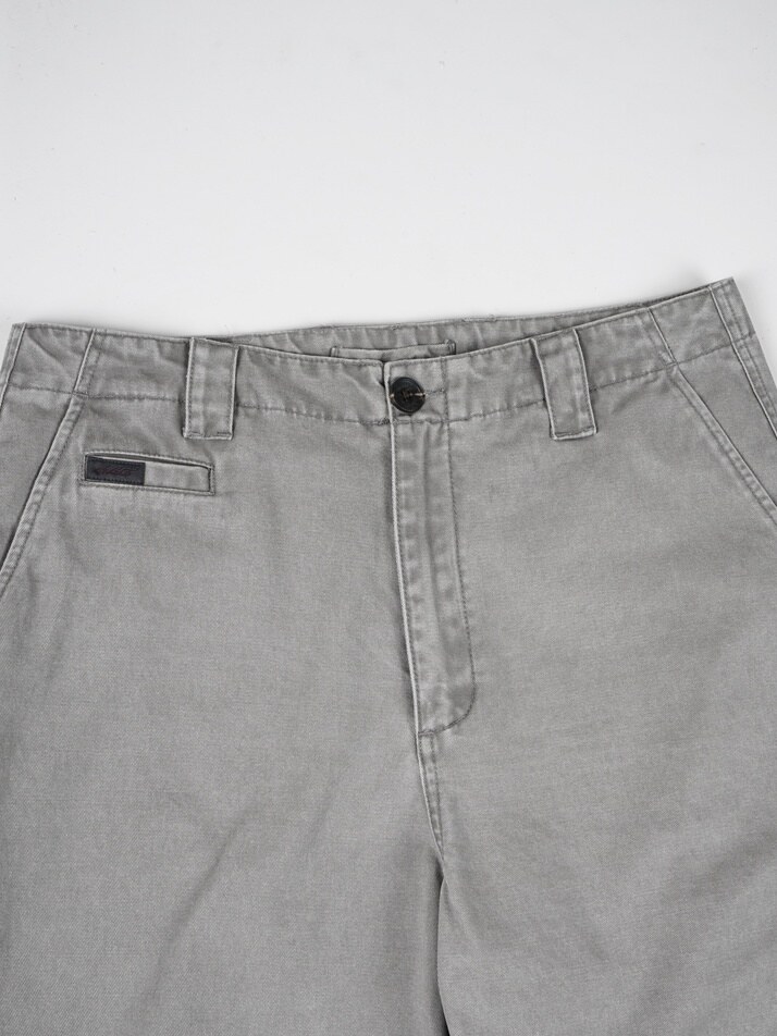 [birbante] 가먼트워싱 다트 트윌 치노 팬츠 - 그레이