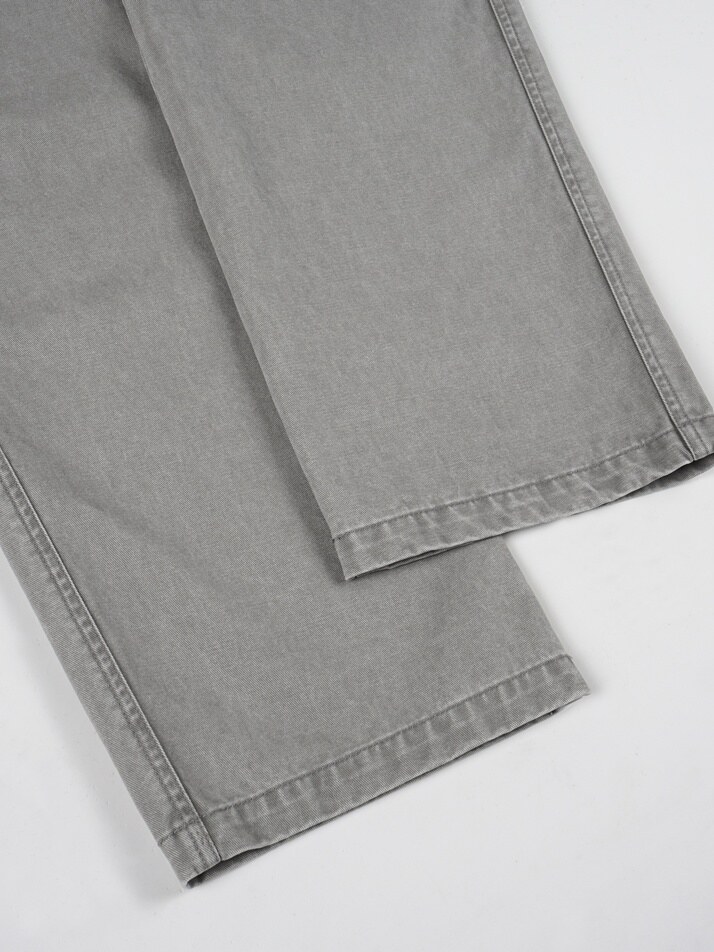 [birbante] 가먼트워싱 다트 트윌 치노 팬츠 - 그레이