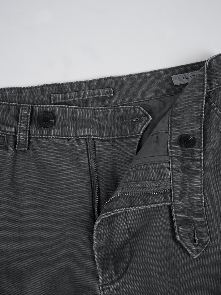 [birbante] 가먼트워싱 카고 치노 팬츠 - 다크 그레이