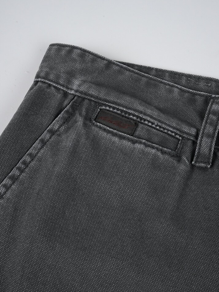 [birbante] 가먼트워싱 카고 치노 팬츠 - 다크 그레이