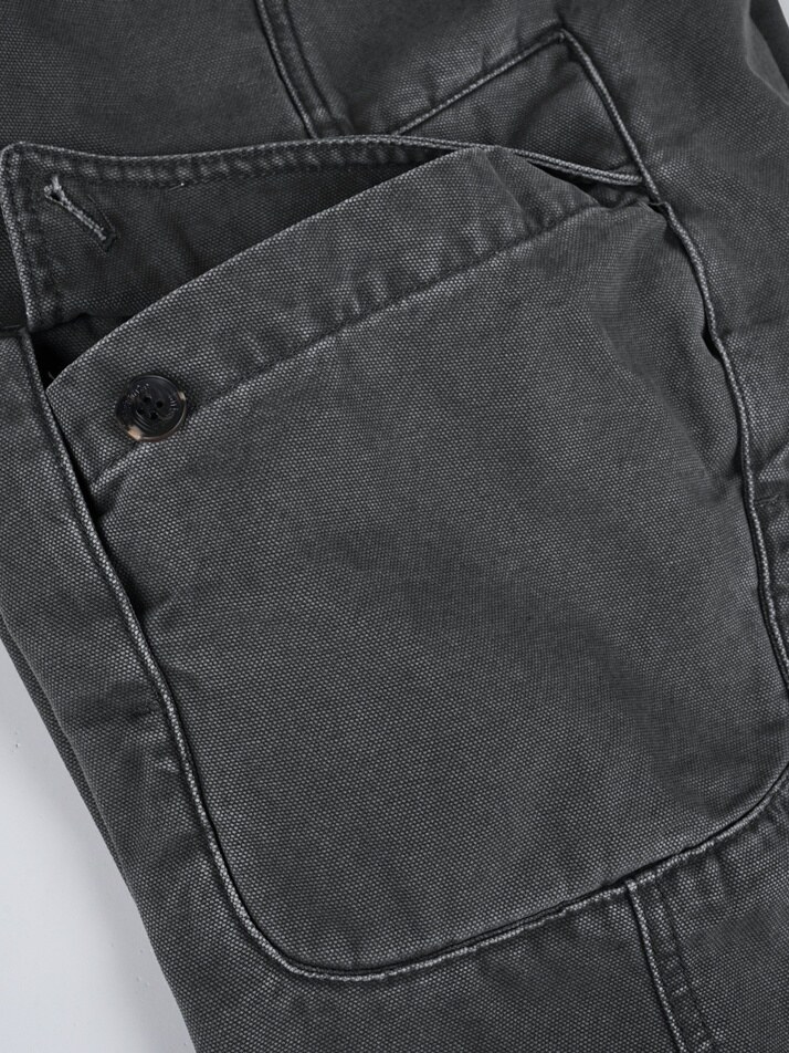 [birbante] 가먼트워싱 카고 치노 팬츠 - 다크 그레이