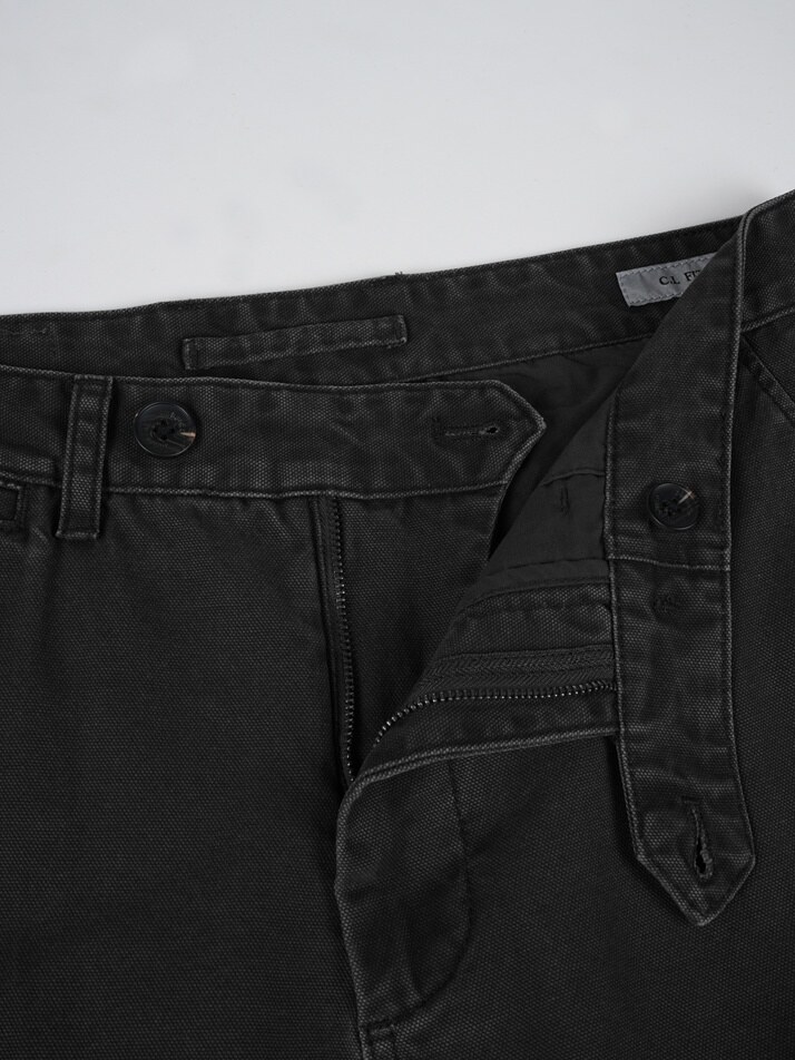 [birbante] 가먼트워싱 카고 치노 팬츠 - 블랙