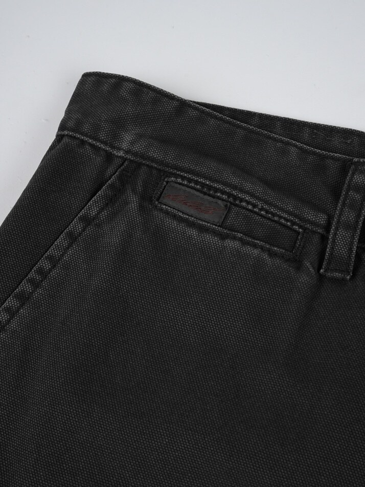 [birbante] 가먼트워싱 카고 치노 팬츠 - 블랙