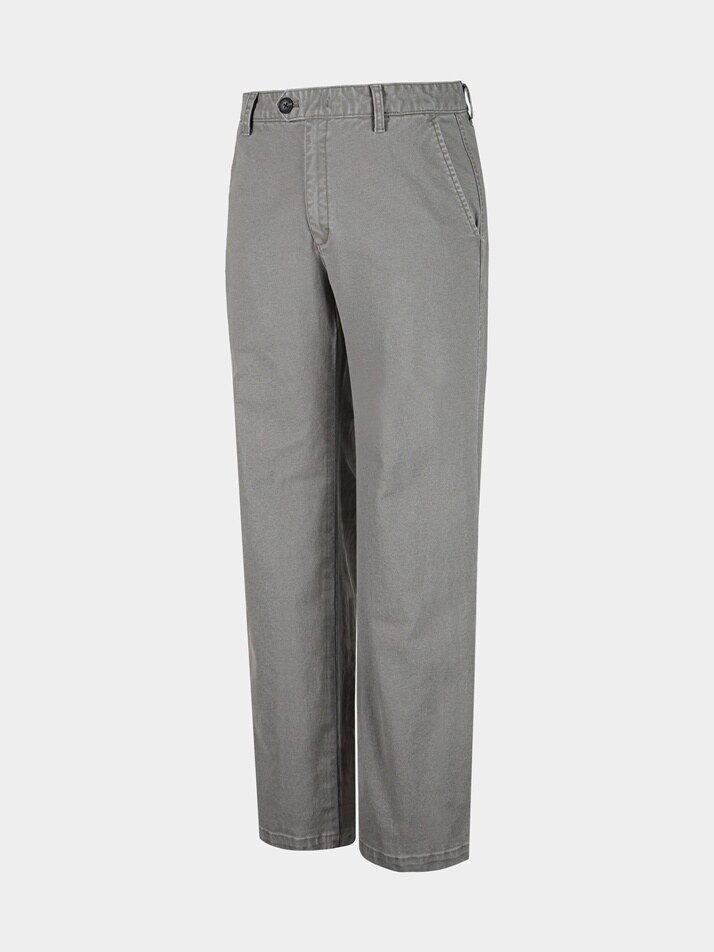 [birbante] 가먼트워싱 스판 치노 팬츠 - 그레이지