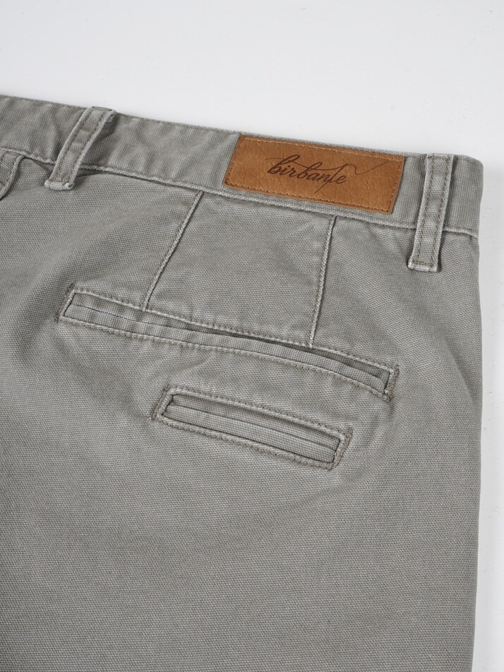 [birbante] 가먼트워싱 스판 치노 팬츠 - 그레이지