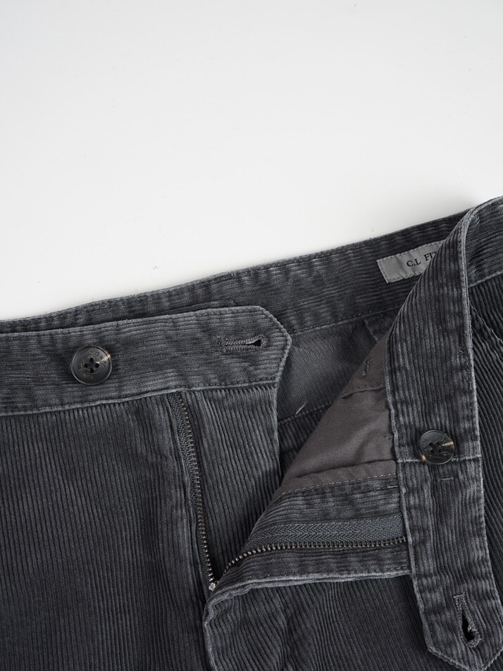 [birbante] 가먼트워싱 코듀로이 카펜터 C.L핏 치노 팬츠 - 그레이