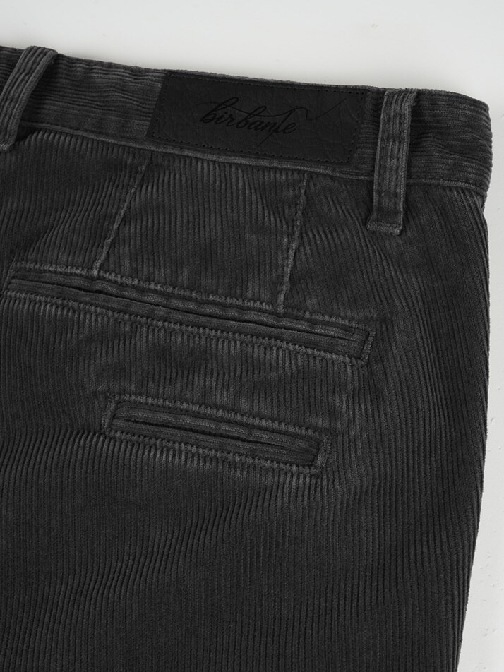 [birbante] 가먼트워싱 코듀로이 R.C핏 치노 팬츠 - 차콜