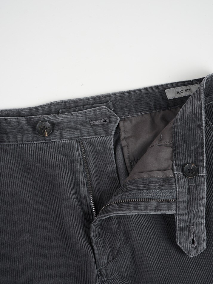[birbante] 가먼트워싱 코듀로이 R.C핏 치노 팬츠 - 그레이