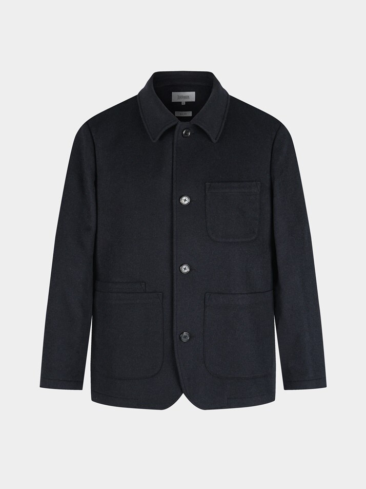 [birbante] 울 블렌드 퀼팅 자켓 - 블랙