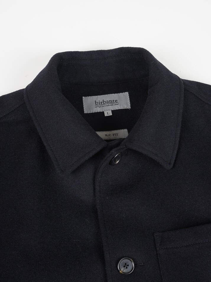 [birbante] 울 블렌드 퀼팅 자켓 - 블랙