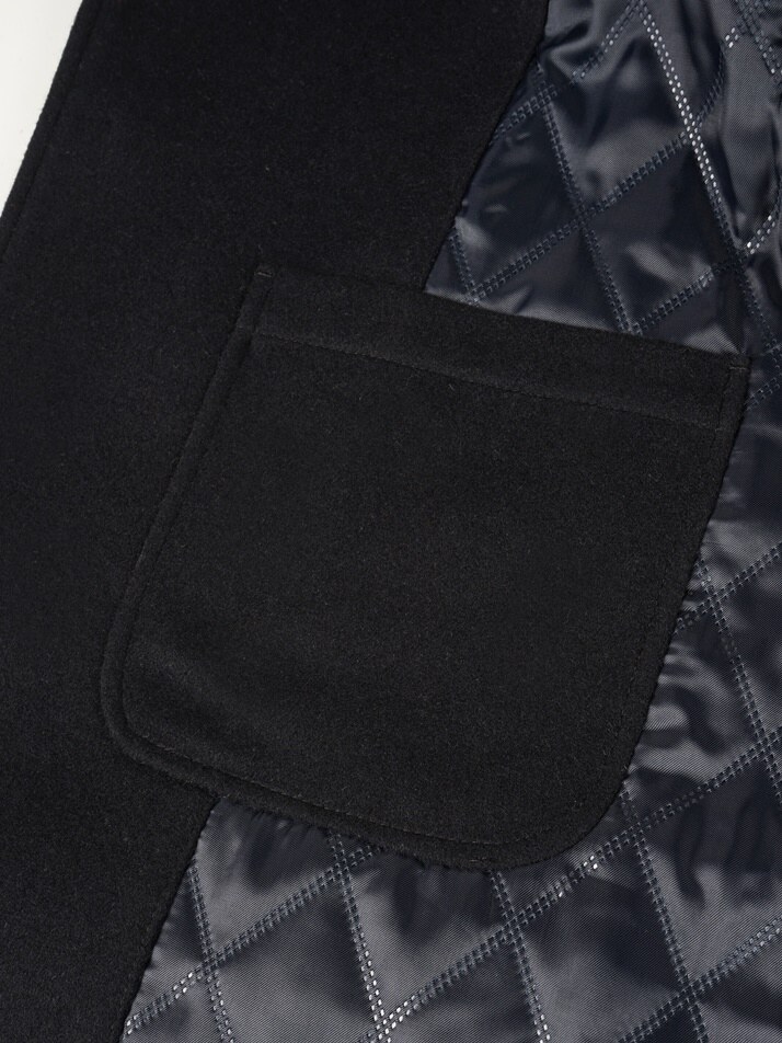 [birbante] 울 블렌드 퀼팅 자켓 - 블랙