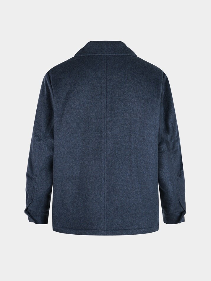 [birbante] 울 멀티 포켓 퀼팅 자켓 - 워시드 네이비