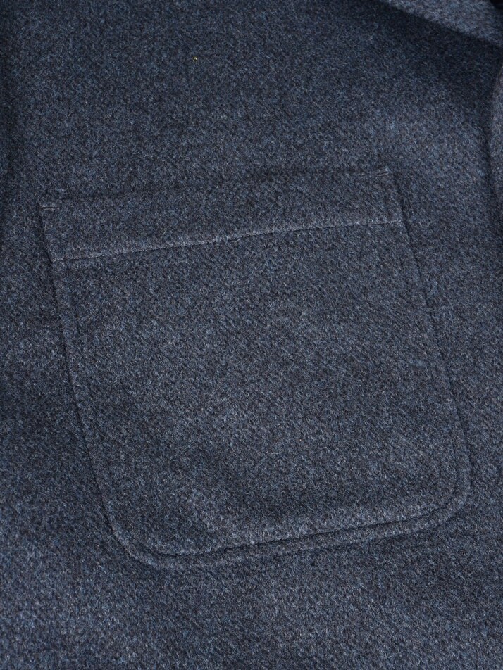 [birbante] 울 멀티 포켓 퀼팅 자켓 - 워시드 네이비