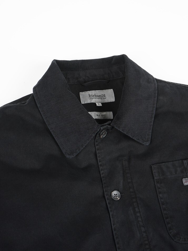 [birbante] 가먼트워싱 트윌 패딩 자켓 - 블랙