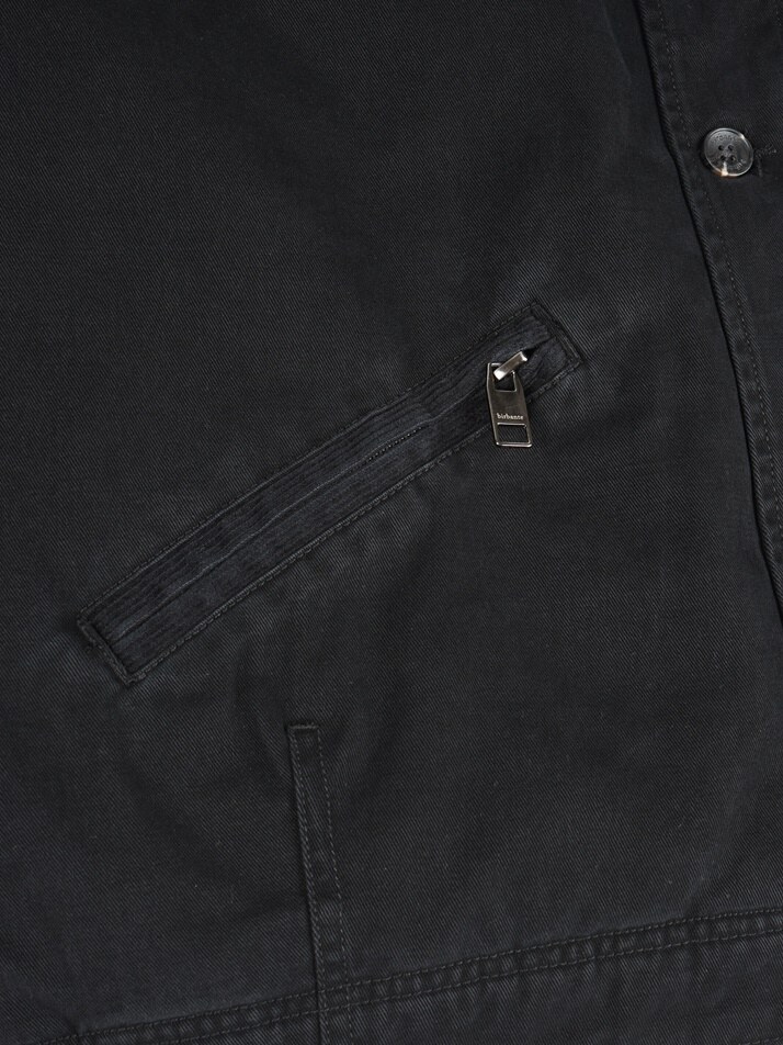 [birbante] 가먼트워싱 트윌 패딩 자켓 - 블랙