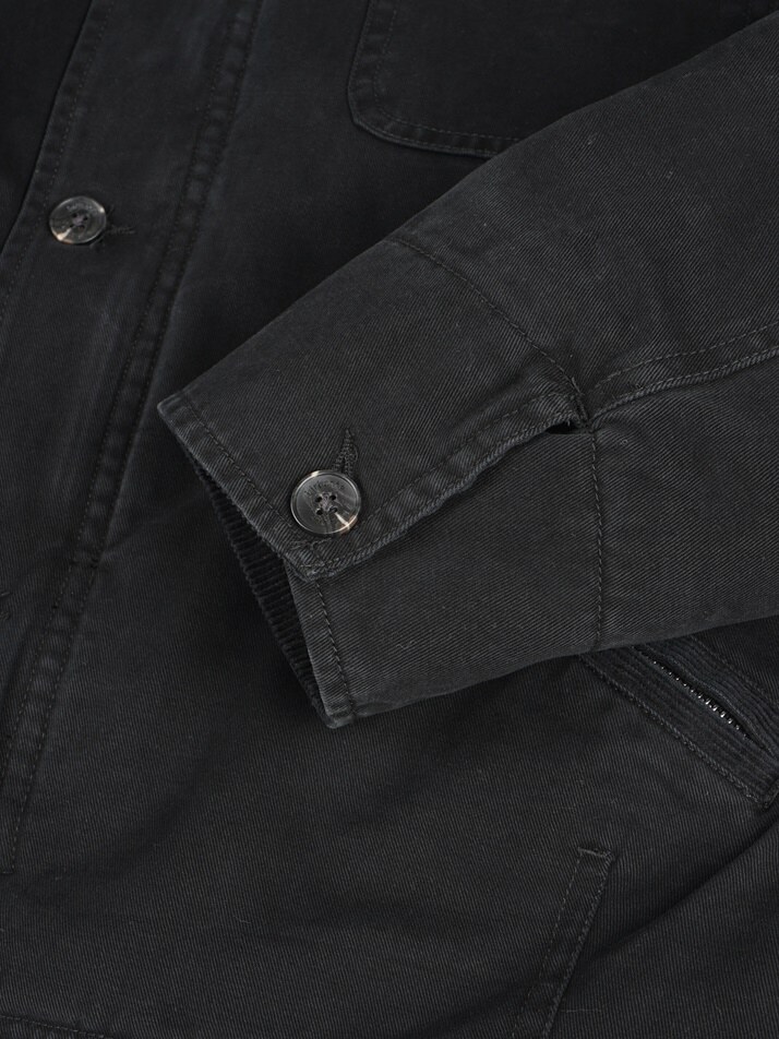 [birbante] 가먼트워싱 트윌 패딩 자켓 - 블랙