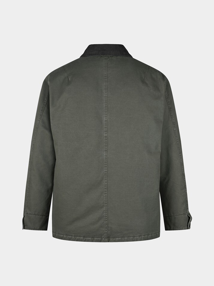 [birbante] 가먼트워싱 트윌 패딩 워크 자켓 - 카키