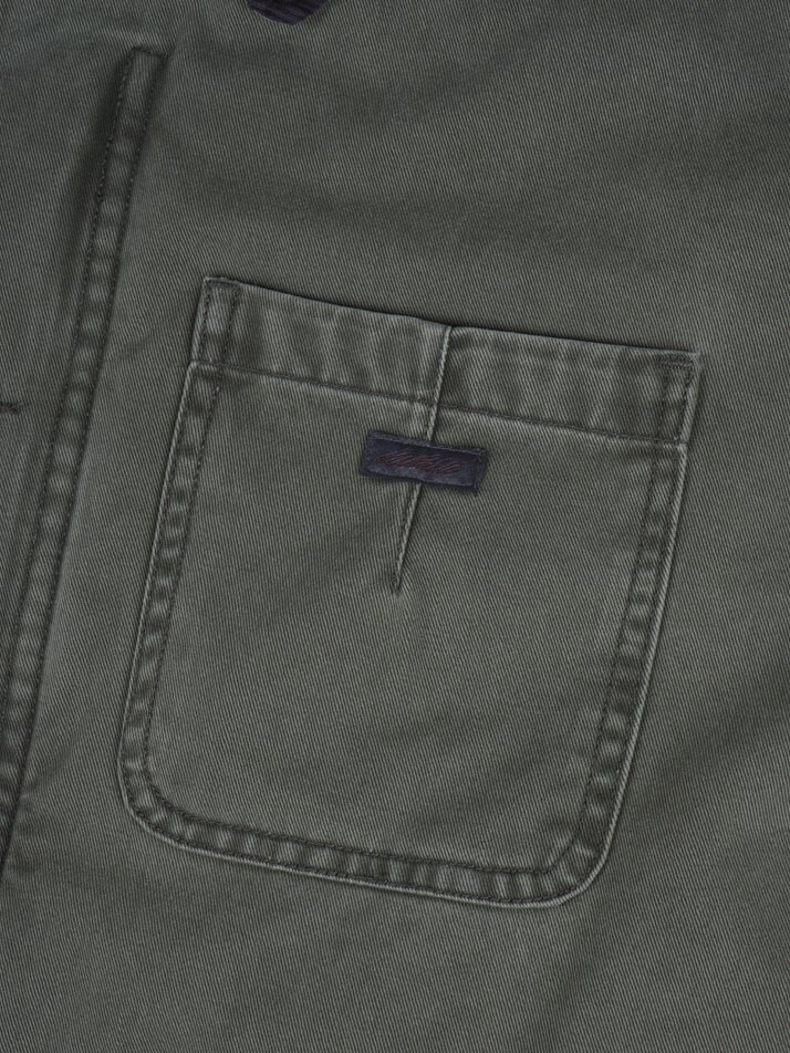 [birbante] 가먼트워싱 트윌 패딩 워크 자켓 - 카키