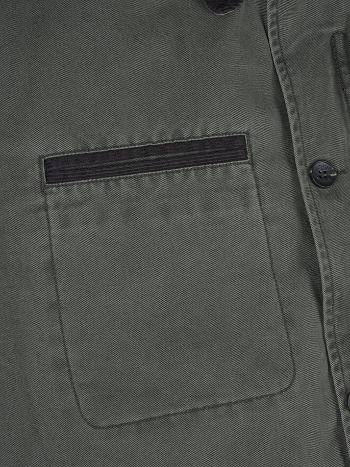 [birbante] 가먼트워싱 트윌 패딩 워크 자켓 - 카키