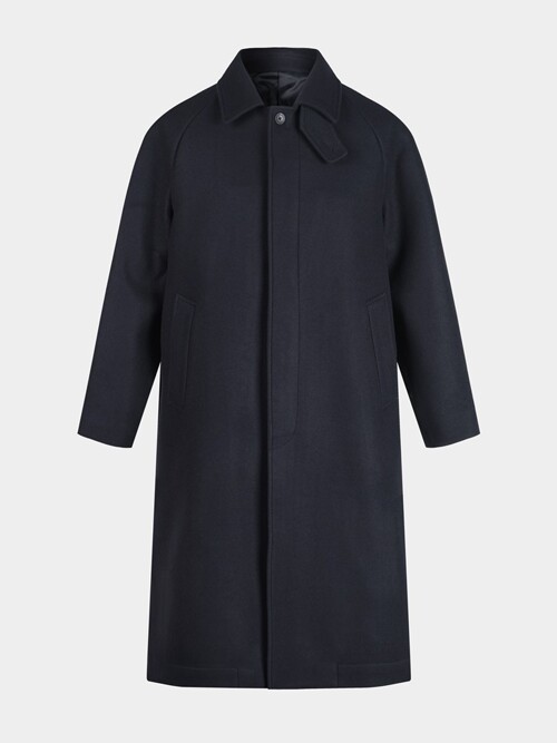 [birbante] 울 블렌드 발마칸 코트 - 다크 네이비