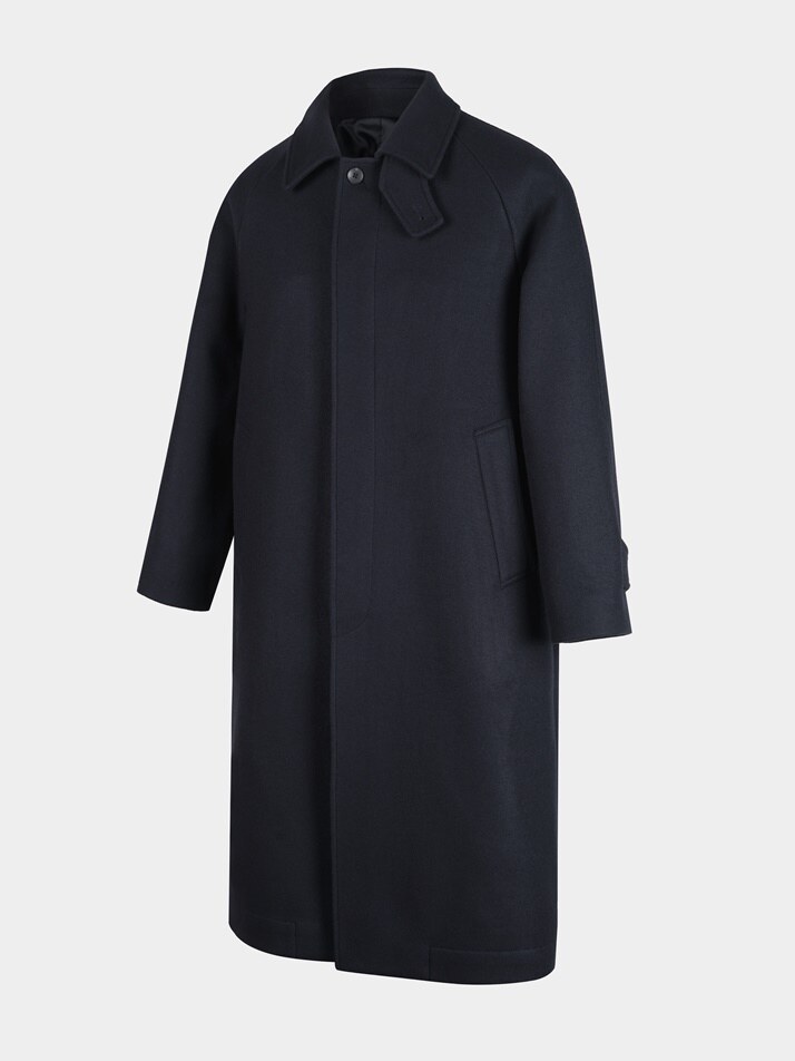 [birbante] 울 블렌드 발마칸 코트 - 다크 네이비