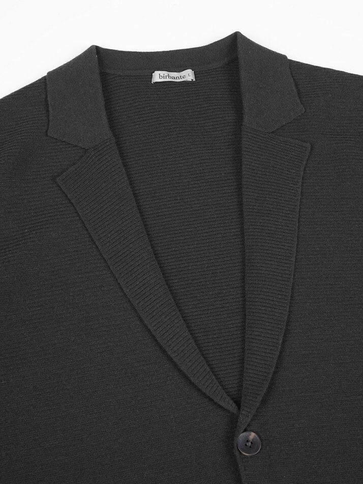 [birbante] 소프트 워셔블 자켓 가디건 - 차콜
