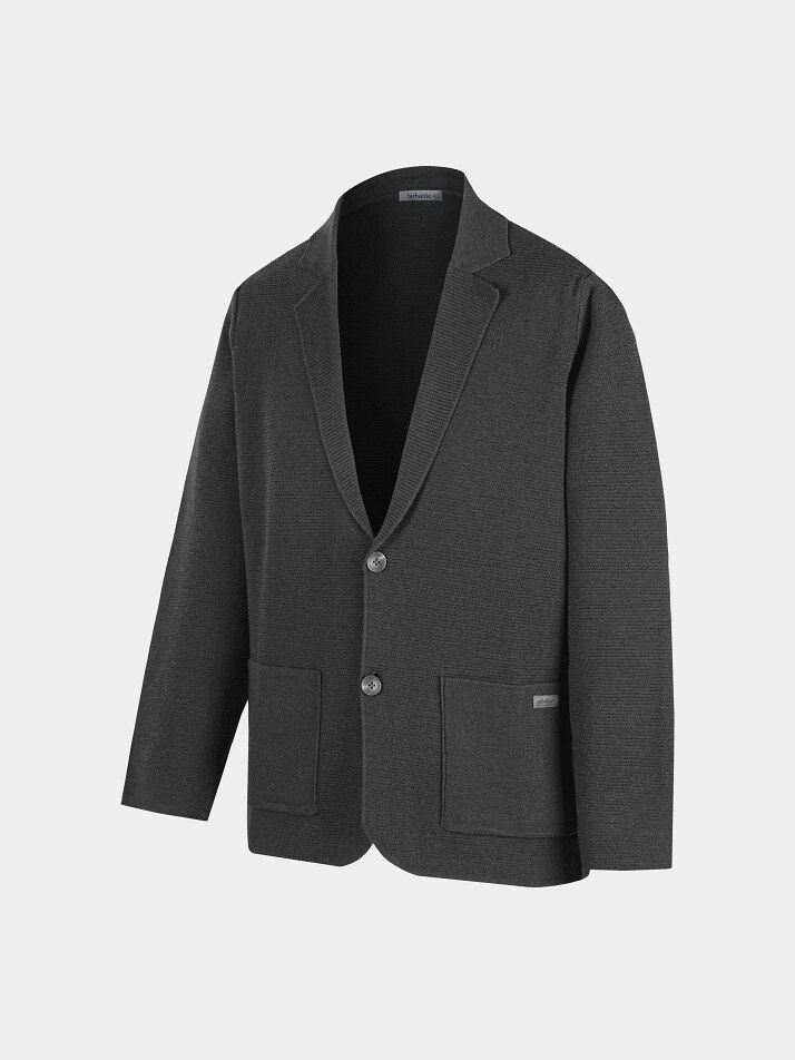 [birbante] 소프트 워셔블 자켓 가디건 - 차콜