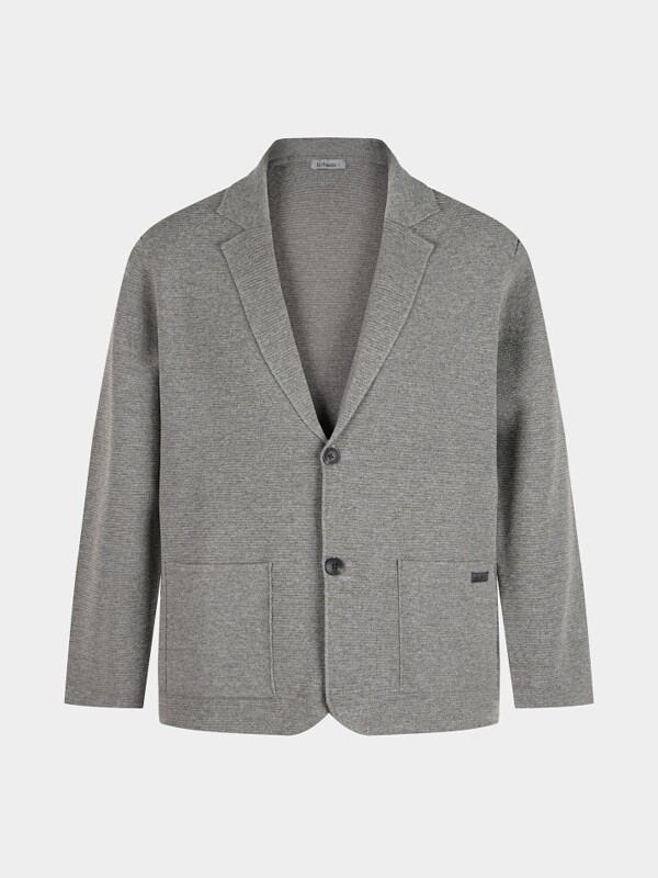 [birbante] 소프트 워셔블 자켓 가디건 - 멜란 베이지