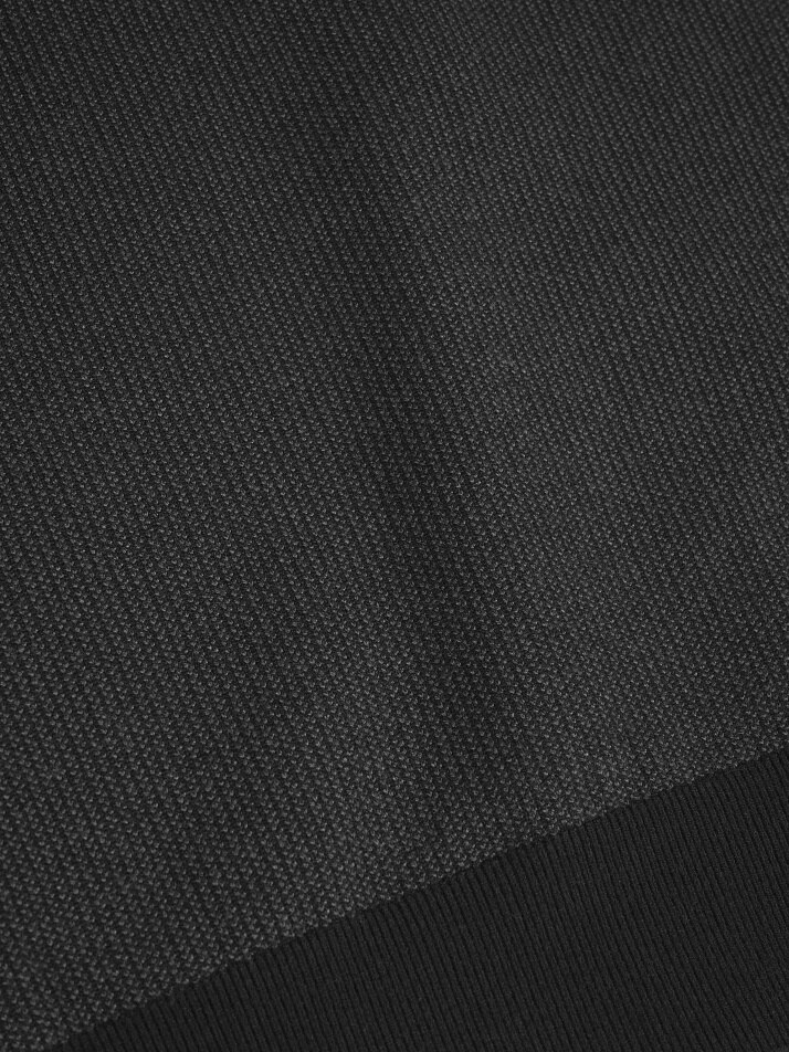 [birbante] 소프트 워셔블 투톤 라운드 니트 - 블랙