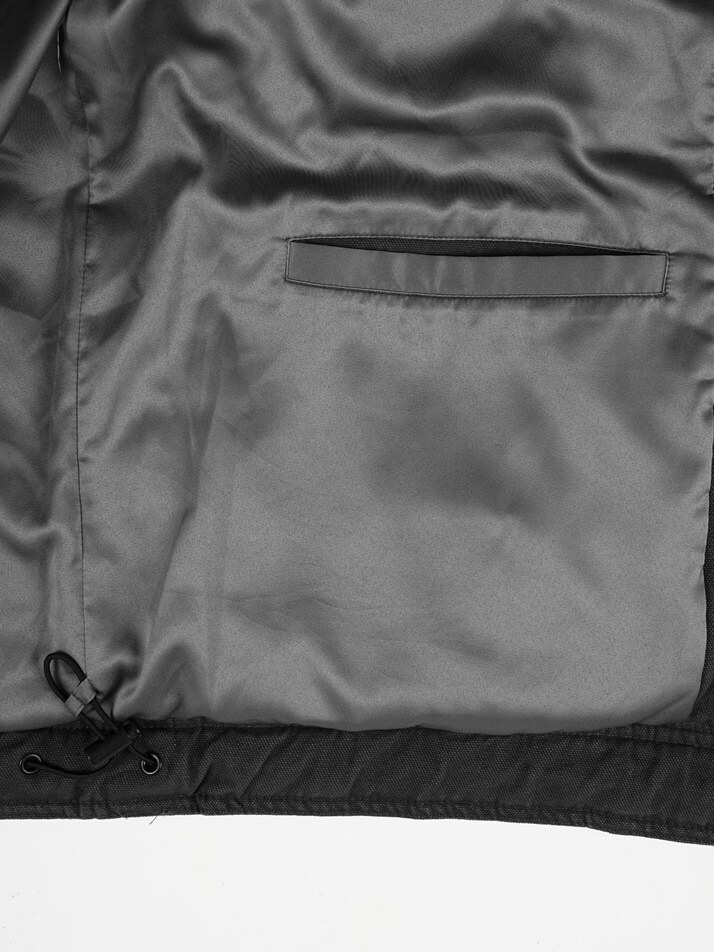 [birbante] 가먼트워싱 덕다운 하프 패딩 - 블랙