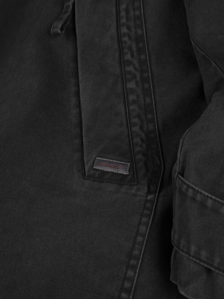 [birbante] 가먼트워싱 덕다운 패딩 - 블랙 네이비