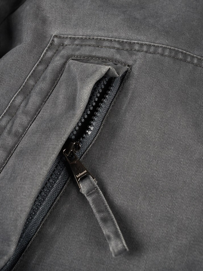 [birbante] 가먼트워싱 덕다운 패딩 - 다크 그레이