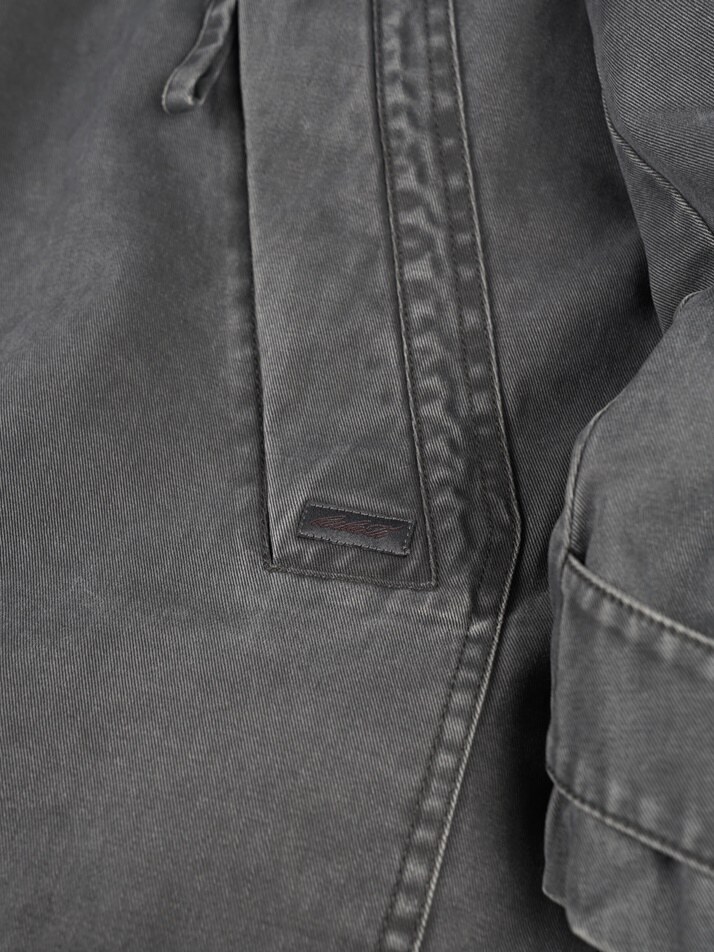 [birbante] 가먼트워싱 덕다운 패딩 - 다크 그레이